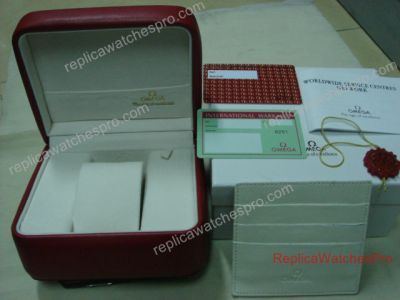 Low Price Replica Omega Red Leather Display Watch Box Set - Replacement Omega Watch Box
